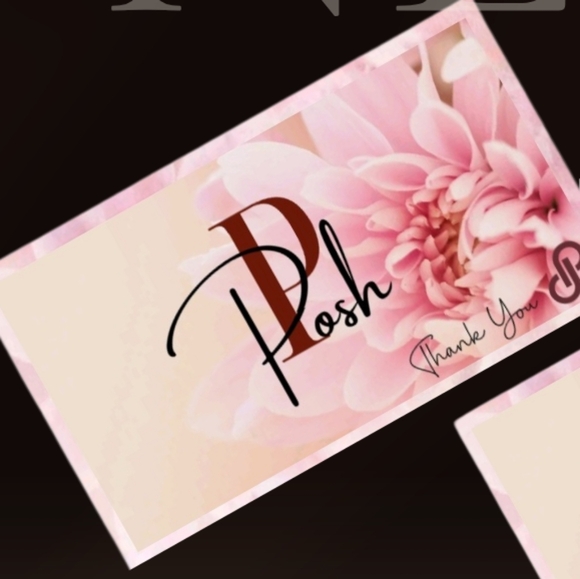 30 ct Thank you cards New Collection( Pair up with any poly mailer) pink… - Picture 2 of 2